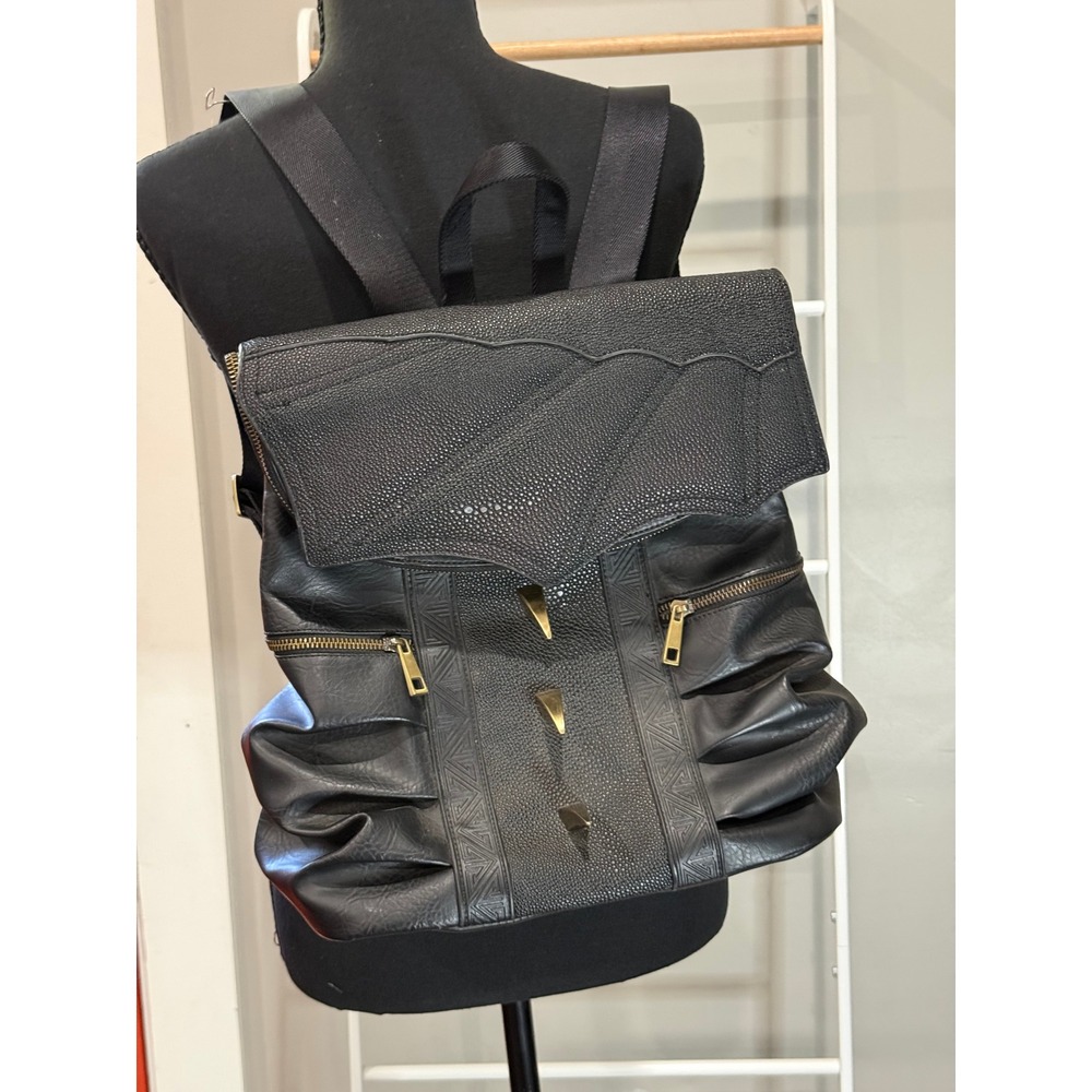 Game of Thrones House Targaryen Dragon Spike Backpack Black Faux Leather HBO